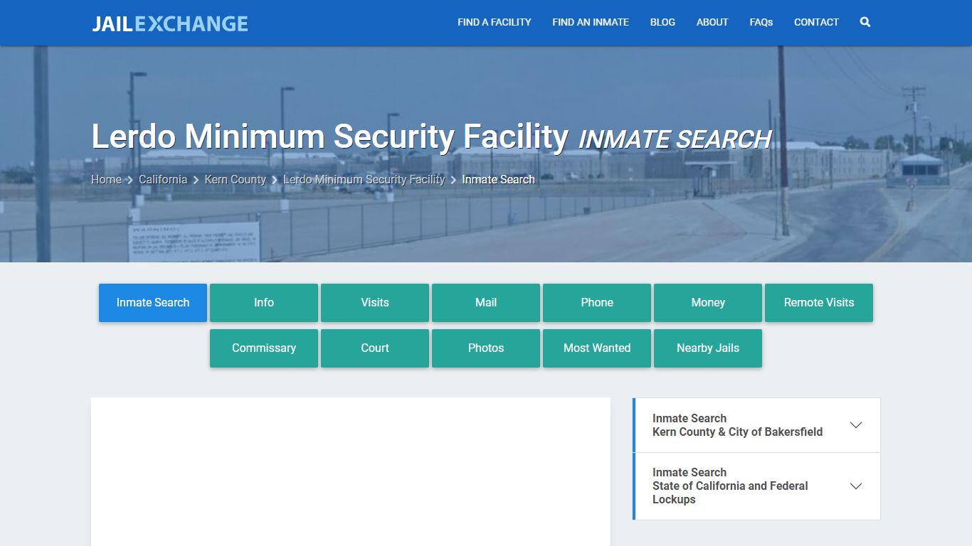 Lerdo Minimum Security Facility Inmate Search - Jail Exchange